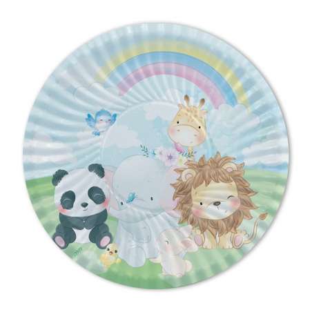 Piatto carta 18cm Cuccioli Giungla "Puppies Jungle" 8pz Cuccioli Giungla "Puppies Jungle"