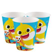 Bicchiere di Carta 250ml Baby Squalo "Baby Shark" 8pz Baby Shark