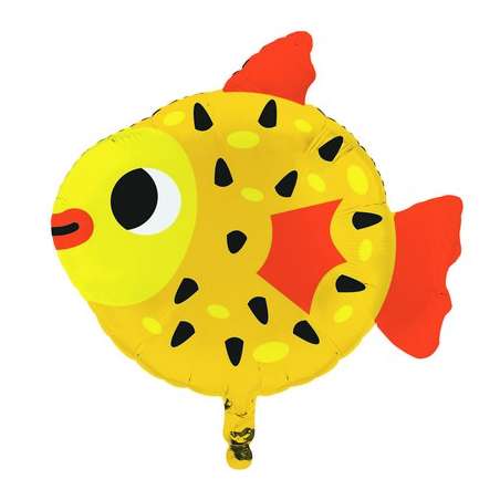Palloncino in Foil 25" Super Shape Pesce Giallo "Ocean Celebration" Palloncini Tema Mare