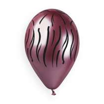 Palloncino in Lattice 13" GBS120 Shiny Assortito con Stampa Safari 25pz Gemar "Theme & Patterns"