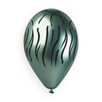 Palloncino in Lattice 13" GBS120 Shiny Assortito con Stampa Safari 25pz Gemar "Theme & Patterns"