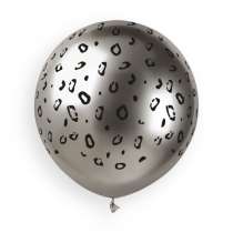 Palloncino in Lattice 19" GBS150 Shiny Assortito con Stampa Safari 25pz Gemar "Theme & Patterns"