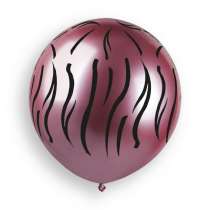 Palloncino in Lattice 19" GBS150 Shiny Assortito con Stampa Safari 25pz Gemar "Theme & Patterns"