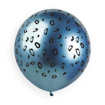 Palloncino in Lattice 19" GBS150 Shiny Assortito con Stampa Safari 25pz Gemar "Theme & Patterns"