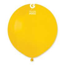 Palloncino in Lattice 19" G150 Giallo "Yellow 002" 50pz Gemar Standard 19" G150