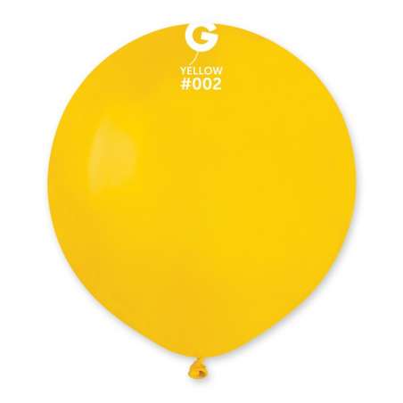 Palloncino in Lattice 19" G150 Giallo "Yellow 002" 50pz Gemar Standard 19" G150