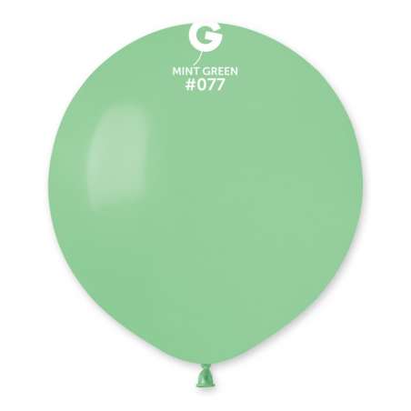 Palloncino in Lattice 19" G150 Verde Menta "Mint Green 077" 50pz Gemar Standard 19" G150