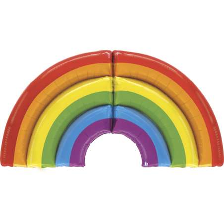 Palloncino in Foil 59" Air Filled Arcobaleno "Rainbow" Festa Tema Arcobaleno