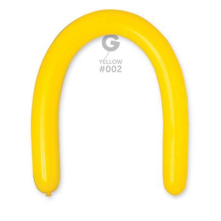 Palloncino in Lattice 3” Modellabile D6 Giallo "Yellow 002" 50pz Gemar Standard Modellabili 3" D6
