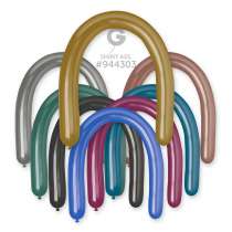 Palloncino in Lattice 3" Modellabile DB6 Blu "Shiny Blue 092" 50pz Gemar Shiny "Modellabili"