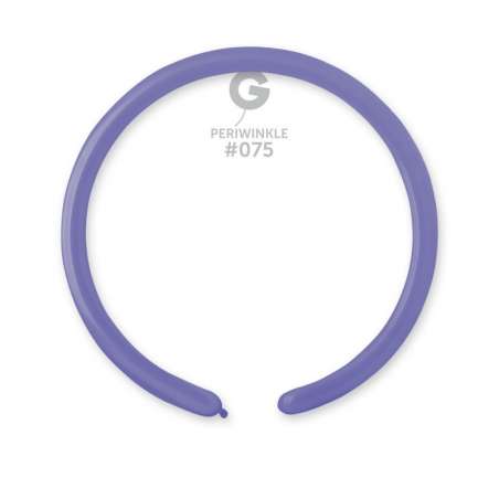Palloncino in Lattice 1" Modellabile D2 Pervinca "Periwinkle 075" 100pz Gemar Standard Modellabili 1" D2