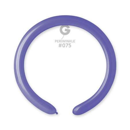 Palloncino in Lattice 2” Modellabile D4 Pervinca "Periwinkle 075" 100pz Gemar Standard Modellabili 2" D4