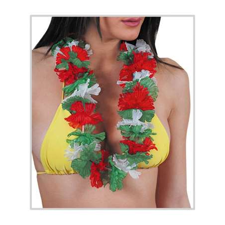 Collana Hawaiana Tricolore Italia Accessori Persona Tropicali