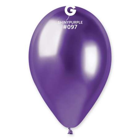Palloncino in Lattice 13" GB120 Viola "Shiny Purple 097" 50pz Gemar Shiny "Round"