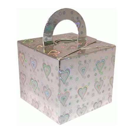 Pesetto o Scatola Regalo Argento con Cuori 10pz Pesetti Oaktree