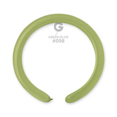 Palloncino in Lattice 2” Modellabile D4 Verde Giungla "Jungle Green 098" 100pz Gemar Standard Modellabili 2" D4