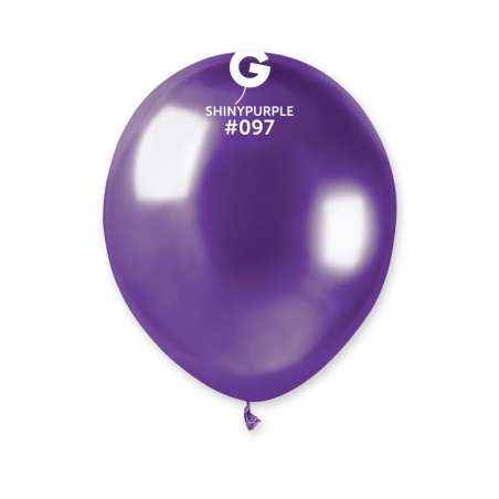 Palloncino in Lattice 5" AB50 Viola "Shiny Purple 097" 100pz Gemar Shiny "Round"