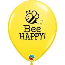 Palloncino in Lattice 11" Stampato con Ape "Happy Bee" 5pz Animali