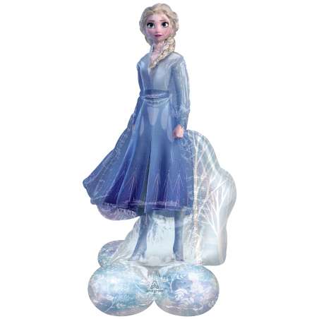 Palloncino in Foil 54" AirLoonz Elsa "Frozen II" Standups ad Aria "No Elio"
