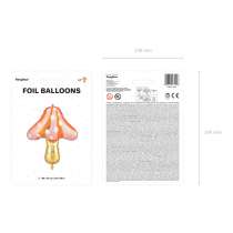 Palloncino in Foil 30" Super Shape Fungo "Mushroom" Festa Tema Autunno