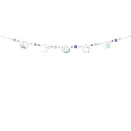 Ghirlanda Decorativa Sirena Iridescente "Mermaid Party" Addobbi e Accessori Sirena