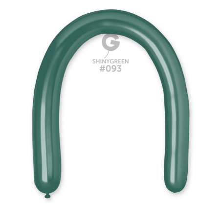 Palloncino in Lattice 3" Modellabile DB6 Verde "Shiny Green 093" 50pz Gemar Shiny "Modellabili"