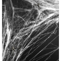 Ragnatela Bianca con Ragni 20gr Addobbi e Festoni Halloween