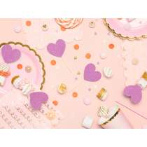 Picks Sagomati Cuore Fucsia Glitter 6pz Accessori Tavola Amore