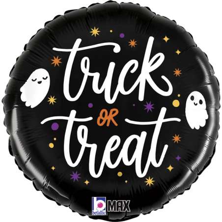 Palloncino in Foil 18" Halloween Fantasma "Trick or Treat" Halloween Grabo