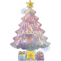 Palloncino in Foil 39" Super Shape Albero di Natale "Christmas Tree" Natale e Capodanno Grabo