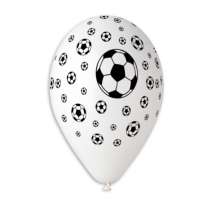 Palloncino in Lattice 12" GS110 Assortito con Stampa Pallone da Calcio 100pz Gemar "Theme & Patterns"