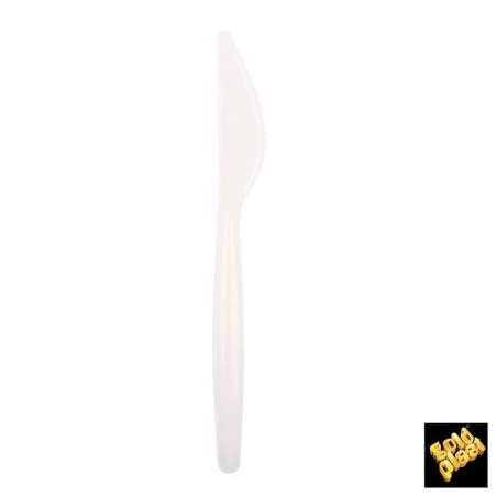 Coltello di Plastica Trasparente 100pz Trasparente "Crystal"