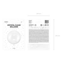 Palloncino in Elastico PVC 16" Crystal Clear Balloon "Trasparente" Bubble Trasparenti