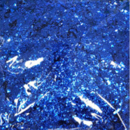 Polvere di Coriandoli Foil Blu Metallizzato 50gr Polvere di Coriandoli Foil