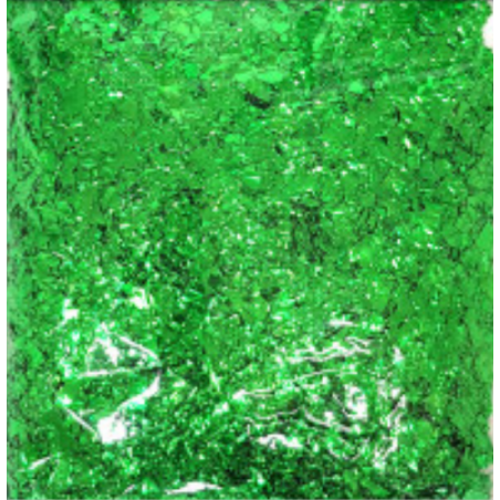 Polvere di Coriandoli Foil Verde Metallizzato 50gr Polvere di Coriandoli Foil