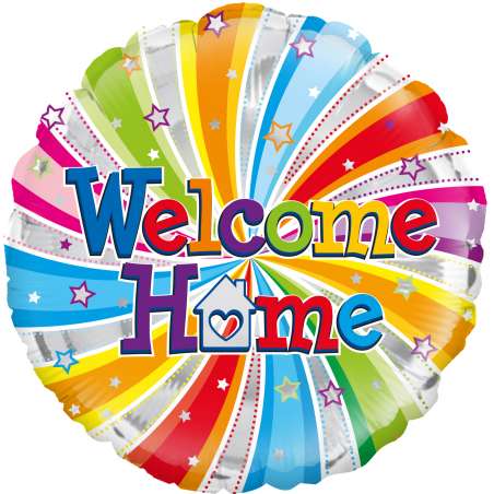 Palloncino in Foil 18" Multicolor Welcome Home Palloncini in Foil Oaktree