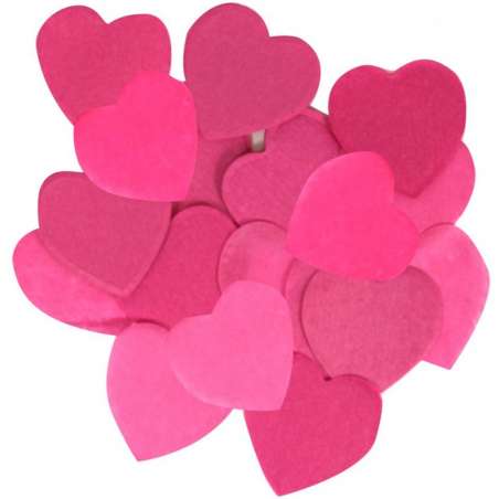 Confetti in Carta Velina Cuori Fucsia 100gr Coordinati Tavola Oaktree