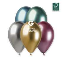 Palloncino in Lattice 13" GB120 Assortito "Shiny Assorted 082" 50pz Gemar Shiny "Round"