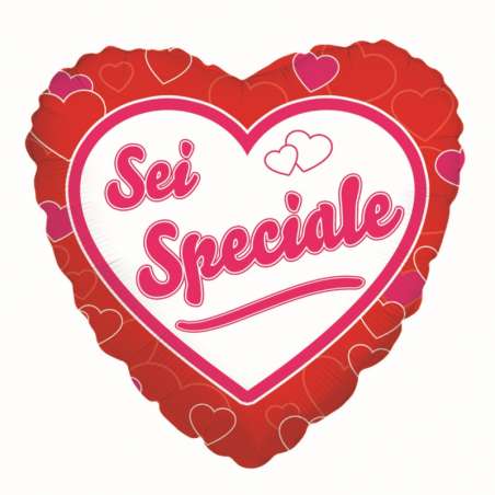 Palloncino in Foil 18" Cuore Rosso "Sei Speciale" Palloncini Foil Amore