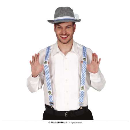 Bretelle in Tessuto Bavarese "Oktoberfest" Oktoberfest Birra