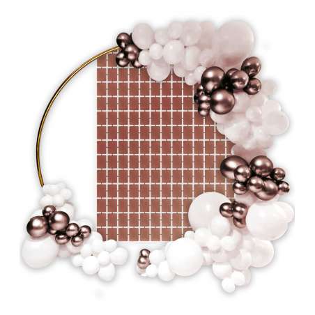 Backdrop in Foil Rose Gold Metallizzato 1mt x H.2mt Backdrop
