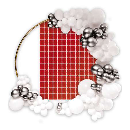 Backdrop in Foil Rosso Metallizzato "Red" 1mt x H.2mt Backdrop