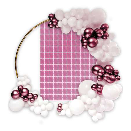 Backdrop in Foil Rosa Pastello "Pastel Pink" 1mt x H.2mt Backdrop