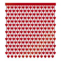 Backdrop in Foil Cuori Rossi Metallizzato "Red Hearts" 1mt x H.2mt Backdrop