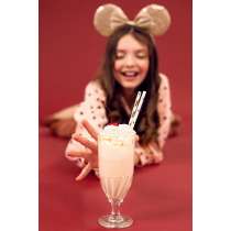 Cerchietto per Capelli Orecchie di Minnie con Paillettes Rose Gold Minnie