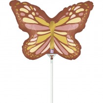 Palloncino in Foil 14" Mini Shape Farfalla "Boho Butterfly" Animali Grabo
