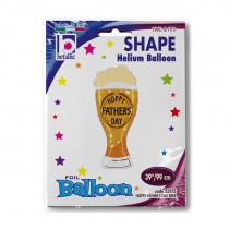 Palloncino in Foil 39" Super Shape Birra "Happy Father's Day Beer" Giornate Speciali Grabo