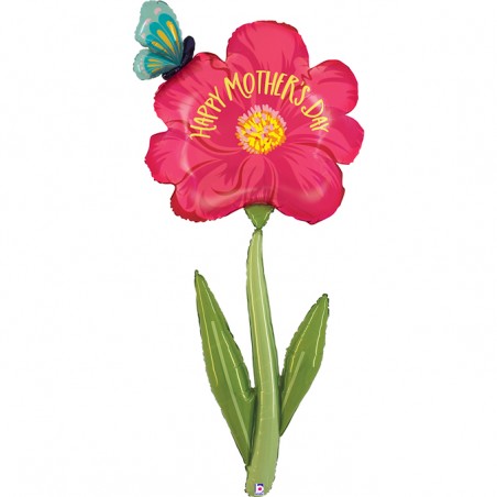Palloncino in Foil 68" Air Filled Fiore "Mother's Day Bloom" Giornate Speciali Grabo