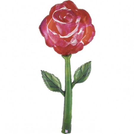 Palloncino in Foil 64" Air Filled Rosa "Watercolor Rose" Natura Grabo