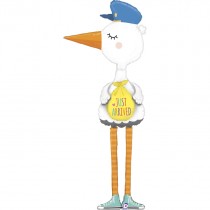 Palloncino in Foil 74" Air Filled Cicogna "Special Delivery Stork" Nascita e Battesimo Grabo